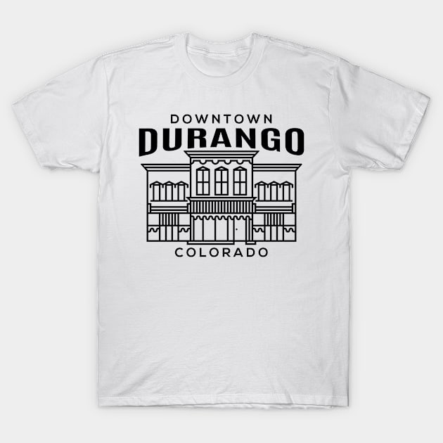 Downtown Durango CO T-Shirt by HalpinDesign